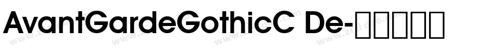 AvantGardeGothicC De字体转换
